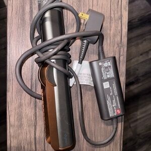 Dyson AirStrait Hair Tool - Metallic Silver and Vibrant Orange